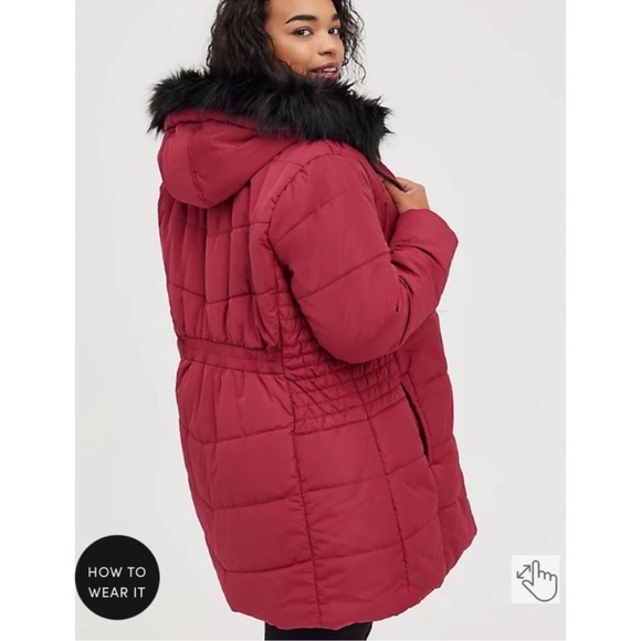Torrid Fit & Flare Puffer Jacket - Picture 2 of 7